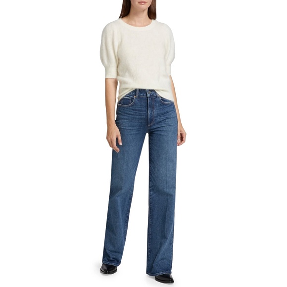 PAIGE Blue Flare & Wide Leg Jeans - Picture 4 of 16